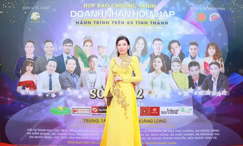 Đại Sứ Nhân Ái Bích Hồng rạng rỡ tham dự Họp báo Chương trình Doanh Nhân Hội Nhập