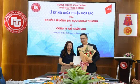 TĂNG CƯỜNG HỢP TÁC BỀN VỮNG GIỮA NHÀ TRƯỜNG VÀ DOANH NGHIỆP: CƠ SỞ II TRƯỜNG ĐẠI HỌC NGOẠI THƯƠNG KÝ KẾT  THỎA THUẬN HỢP TÁC VỚI CÔNG TY CỔ PHẦN VNG