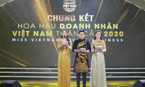 MC Minh Hưng dẫn dắt thành công Hoa hậu Doanh nhân Việt Nam Toàn cầu 2020