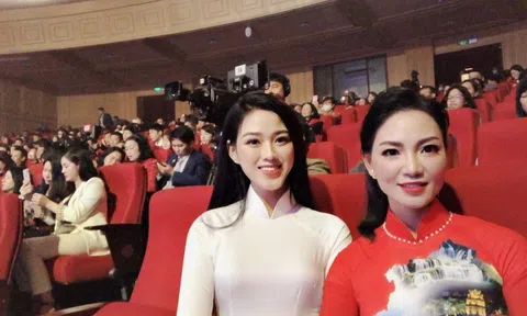 Á hoàng kim cương Lưu Lan Anh và hoa hậu Việt Nam Đỗ Thị Hà hội ngộ trong chương trình “Sức mạnh nhân đạo 2021”