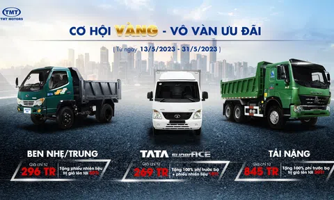 TMT Motors tung ưu đãi cực sốc tháng 5, giá bán chỉ từ 269 triệu đồng