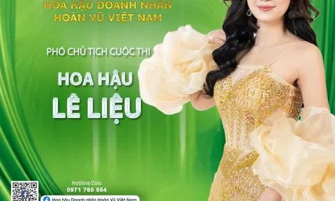 Hoa hậu Lê Thị Liệu được bổ nhiệm Phó chủ tịch cuộc thi Hoa hậu Doanh nhân Hoàn vũ Việt Nam 2024