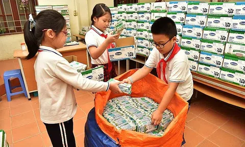 Cuộc thi “Cùng bé thu gom vỏ hộp giấy” giúp tăng gấp đôi việc thu gom