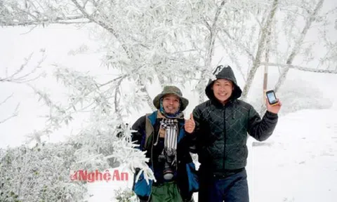 Rét tê buốt, dân mạng xuýt xoa chia sẻ lại ảnh tuyết rơi ở Nghệ An