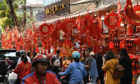 Phố Hàng Mã nhộn nhịp không khí Tết