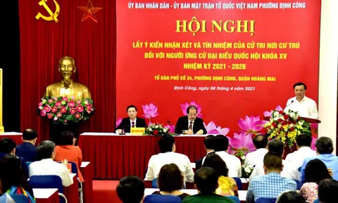 Hà Nội hoàn thành việc lấy ý kiến cử tri nơi cư trú đối với người ứng cử