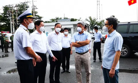 Phó Thủ tướng Chính phủ Vũ Đức Đam kiểm tra công tác phòng, chống dịch COVID-19 tại Bà Rịa - Vũng Tàu