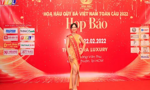 Hồ Cẩm Kim dự thi "Hoa hậu Qúy bà Việt Nam Toàn cầu 2022"