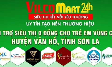 Vilco Mart24h tham gia tài trợ tại phiên chợ 0 đồng dành cho trẻ em vùng cao