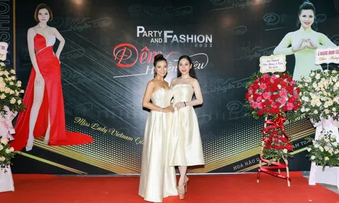 Á hậu Khánh Hòa thanh lịch trên thảm đỏ Party and Fashion “Đêm huyền diệu”