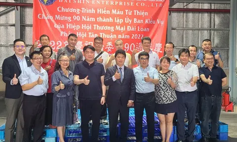 Hiến máu từ thiện: Chương trình nhân văn được Hiệp hội Thương mại Đài Loan - Phân hội Tân Thuận lần đầu tổ chức tại Việt Nam