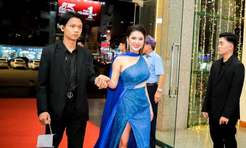 Người đẹp có gương mặt đẹp Nguyễn Minh Diệp diện đầm xẻ táo bạo tại cuộc thi nhan sắc lớn