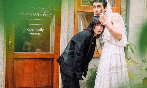 Bộ ảnh cưới hoán đổi thân phận cô dâu và chú rể của cặp đôi trẻ yêu xa