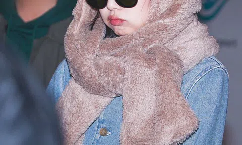 Hải Tú đội mũ gấu Jennie siêu xinh bắt trend xinh cho dịp Tết