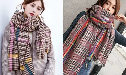 Cứ chọn khăn quàng cổ chuẩn xu hướng, chị em mặc gì cũng thêm thời thượng ngày rét