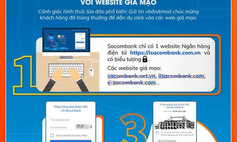 Ngân hàng cảnh báo website giả mạo, chiếm đoạt tiền trong tài khoản dịp cận Tết