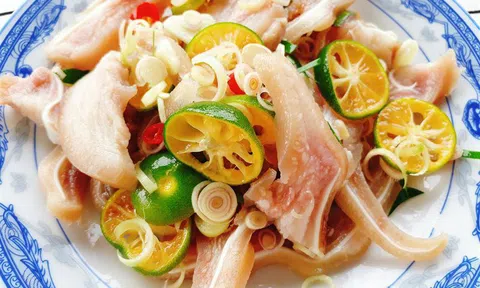 Cách làm món tai heo ngâm dấm tắc đơn giản ngon miệng