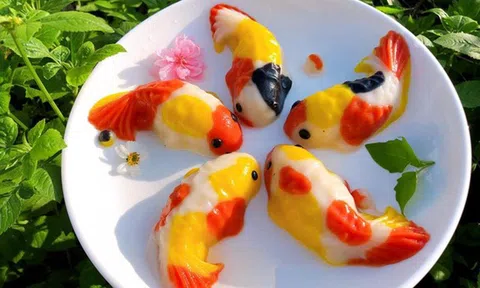 Cách làm bánh trôi, thạch hình cá chép tiễn ông Táo về trời