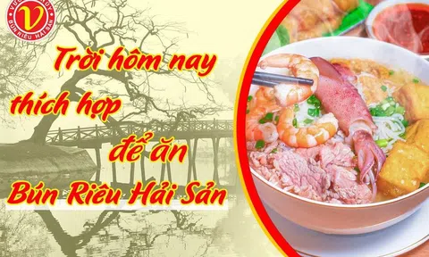 Bún riêu hải sản Vương Thủy thơm ngon đúng vị