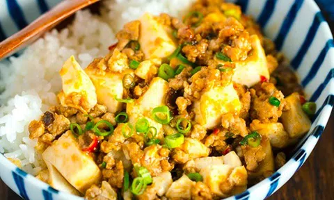 Đậu hũ sốt thịt băm món ăn đơn giản lạ miệng