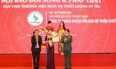 Công Ty TNHH Mỹ Phẩm Tuyết Điều Nhận Giải Thưởng Cao Quý Top 100 Thương Hiệu Sản Phẩm Dịch Vụ Uy Tín Chất Lượng