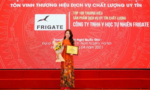 Công ty TNHH y học tự nhiên FRIGATE lọt top 100 thương hiệu sản phẩm dịch vụ uy tín chất lượng năm 2021