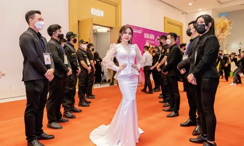 Á hậu Phan Phương ‘gây thương nhớ’ tại buổi họp báo Hoa hậu Quý bà Việt Nam Toàn cầu 2022