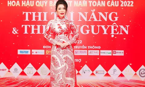 Chủ tịch tập đoàn bia Sài Gòn Ái Quốc ủng hộ quỹ thiện nguyện tại cuộc thi Hoa hậu Quý bà Việt Nam Toàn cầu 2022