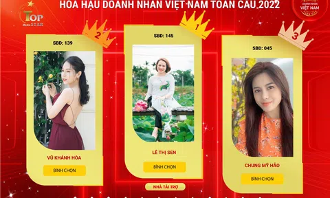 Hành trình tại Hoa hậu Doanh nhân Việt Nam Toàn cầu 2022 đã bắt đầu, CEO Lê Thị Sen tiếp tục dẫn đầu trên BXH