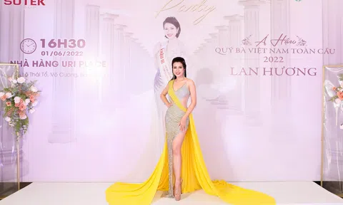 Á hậu Lan Hương khoe nhan sắc kiêu sa trong đêm dạ tiệc Thanks Party