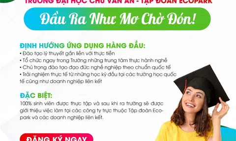 Trường Đại học Chu Văn An công bố chính sách học bổng dành cho tân sinh viên Khóa 17
