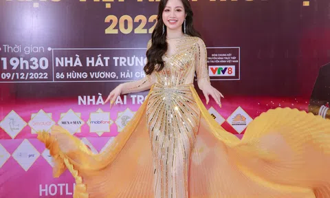 Á hậu Vũ Thị Ngọc xuất hiện với tư cách khách mời tại chung kết Hoa hậu Việt Nam Thời đại 2022