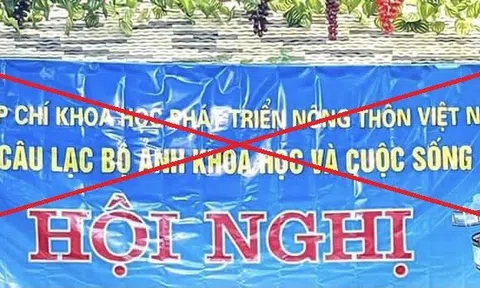 Tạp chí Khoa học Phát triển Nông thôn Việt Nam đề nghị CLB Nhiếp ảnh Khoa học và Cuộc sống không mạo danh dưới mọi hình thức