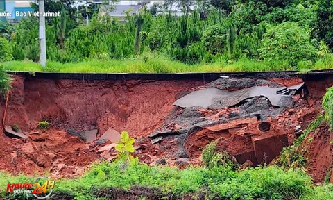 SẠT LỞ ĐƯỜNG TRONG KHU DÂN CƯ Ở TP. BẢO LỘC