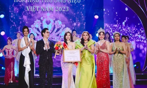 Doanh nhân Phạm Thị Phượng đăng quang Á hậu 1 Hoa hậu Thương hiệu Việt Nam 2023