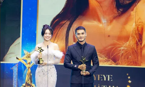 Không phụ công bình chọn ngày đêm của người hâm mộ, Nguyễn Quốc Trường Thịnh và Yeye Nhật Hạ nhận cúp Ngôi Sao Xanh 2023