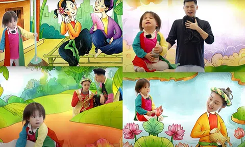 Câu chuyện “Tấm Cám” phiên bản bé Pam ‘mặt zuông’ và ba mẹ