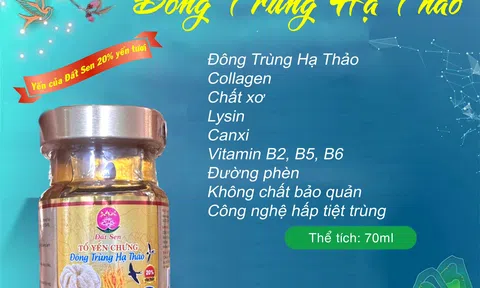Thương hiệu Yến Sào đất sen ra mắt sản phẩm 20% Yến