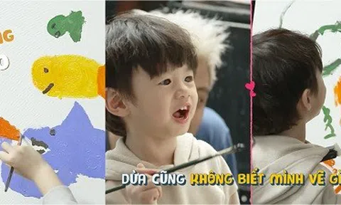 Pam thích mê khi được ăn cơm cùng lúc với ba