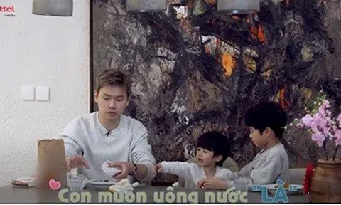 Anh em Xoài - Dừa chăm chỉ phụ ba làm việc nhà, Bố Tùng Sơn nhận 'cơn mưa' lời khen từ khán giả