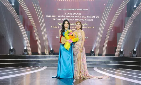 Á hậu Hạnh Nguyên nhận vinh danh hoàn thành xuất sắc nhiệm kỳ