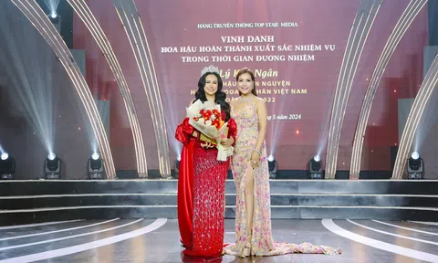 Hoa hậu thiện nguyện Lý Kim Ngân nhận vinh danh hoàn thành tốt sứ mệnh trong nhiệm kỳ