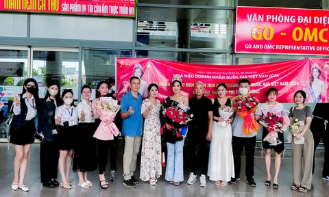 Tân Hoa hậu Doanh nhân Quốc gia Việt Nam 2024 Nguyễn Thị Tuyết Hồng được chào đón trong buổi homecoming