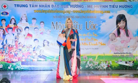 Hoa hậu thiện nguyện Trịnh Lan Trinh trao tặng 1 tấn gạo cho trẻ mồ côi tại Trung tâm nhân đạo quê hương