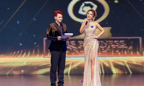 Nét đẹp lai Tây cùng màn trả lời ứng xử song ngữ đầy tự tin, truyền cảm hứng đã mang về danh hiệu Á hậu 1 cho Diếp Hồng Phấn