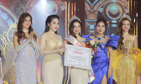 Doanh nhân Nguyễn Thị Thủy đăng quang Á hậu 1 Hoa hậu Doanh nhân Việt Nam Toàn cầu 2024