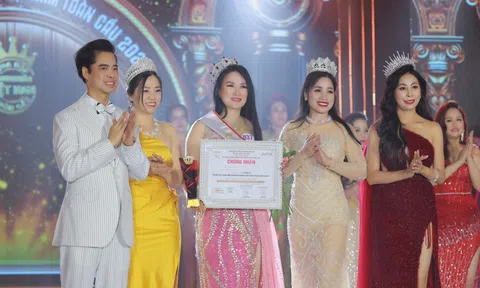 Doanh nhân Lưu Thị Thu Hà đăng quang ngôi vị Á hậu 2 cuộc thi Hoa hậu Doanh nhân Việt Nam toàn cầu 2024