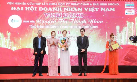Vinh danh doanh nhân Nguyễn Thị Thanh Nhàn tại Đại hội doanh nhân 2023