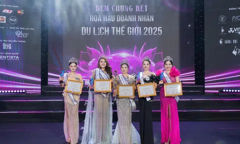 Nguyễn Ngọc Yến Vy – Á hậu 3, Người đẹp được yêu thích nhất tại Hoa hậu Doanh nhân Du lịch Thế giới 2025.