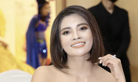 Á hậu Hà Linh khoe sắc vóc tươi trẻ tại buổi casting toàn Quốc cuộc thi Hoa hậu Thương hiệu Việt Nam 2022